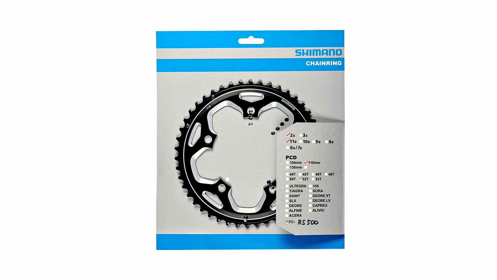 Shimano FC-RS500 Kettenblatt 1 Shimano FC-RS500 Kettenblatt